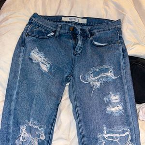 Size 24 ripped jeans